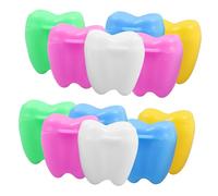ELAYARD Boîte à Dents De Lait Multifonctions Pour Bébé Garçon Et Filles, Coffret Souvenir Multicolore, Plastique Sécuritaire, Rangement Dents Perdues, Pour Garder Souvenirs D'enfance, 12 Pièces