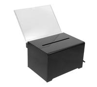 ELAYARD Boîte à Suggestions Verrouillable Acrylique Boîte de Dons Sécurisée avec pour Billets Urne pour Vote et Collecte Résistante et Légère Usage Public et