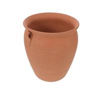 ELAYARD Boîte de Conservation Ventilée en Terre Cuite Rouge 22 CM de Haut pour Pommes de Terre Oignons et Ail - Récipient de Rangement Compact pour Légumes Racines Stockage Frais et