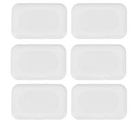 ELAYARD Boîte de Mouchoirs Humides 30pcs Plastique Couvercle Rabattable Étanche Antidérapant Compatible Lingettes Bébé Usage Quotidien Maison Salle de Bain