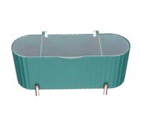 ELAYARD Boîte de Rangement Cosmétique Multifonction à 3 Compartiments, Étui Transparent Anti-poussière Couvercle Hermétique, Organisateur pour Coussinets et Houppettes de Maquillage -