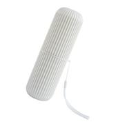 ELAYARD Boîte de Rangement pour Brosse à Dents Portable Beige Gobelet de Brossage Compact pour Voyage et Usage Domestique Support Multifonction pour Dentifrice et Accessoires de Toilette