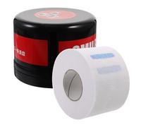 ELAYARD Boîte Distributrice pour Papier Tour de Cou Support Rouleau de Papier pour Salon de Coiffure Accessoire Professionnel pour Cou Noir avec Rouleau Blanc Pratique et Élégant