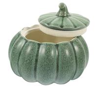 ELAYARD Bol à Soupe Céramique Forme de Citrouille avec Couvercle Bol à Ragoût pour Cuisine Grand Volume pour Maison et Restaurants