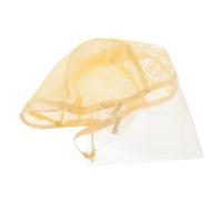 ELAYARD Bonnet de Postiche Invisible Femme en Maille Nylon Élastique Beige Base de Postiche en Dentelle Frontale T Respirante et Ajustable pour Coiffure Naturelle
