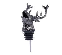 ELAYARD Bouchon Vintage Alliage de Zinc Tête de Cerf pour Vin Rouge Bec Verseur Chic et Étanche Accessoire Créatif et Rétro pour Bouteille