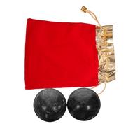 ELAYARD Boules de Baoding Jade Naturel pour Massage Manuel et Exercices Main avec Pochette Accessoires de Relaxation et Santé des Doigts