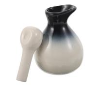 ELAYARD Bouteille Diffuseur Huile Céramique Étanche Pour Huiles Essentielles Et Parfums Pot Décoratif Multifonction Avec Joint Hermétique Pour Conservation Longue Durée Flacon Voyage Éléga