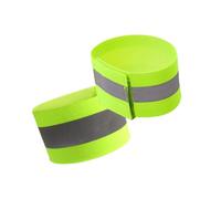 ELAYARD Bracelets Réfléchissants 2 Pièces à Fermeture Scratch pour Employés des Transports et Agents de Circulation en Activités Extérieures