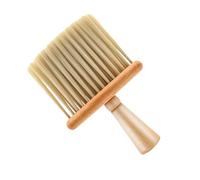 ELAYARD Brosse de Cou en Bois de Hêtre pour Barbier, Poils Doux, Facile à Laver, pour Salon de Coiffure et Rasage, Couleur Kaki