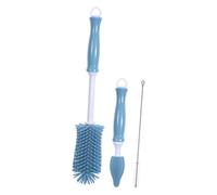 ELAYARD Brosse De Nettoyage Silicone Pour Biberons Et Tétines Bébé, Bleu Corail, Manche Droit, Multifonction, Brosse à, Ensemble, Utilisation Domestique