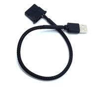 ELAYARD Câble Adaptateur Ventilateur Broches vers USB Mâle Câble De pour Ventilateur Ordinateur Noir