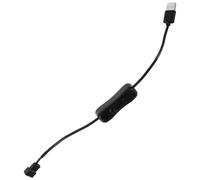 ELAYARD Câble Adaptateur Ventilateur PC USB vers Broches Interrupteur Rallonge Flexible pour Bureau et Ordinateur Portable