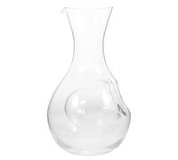 ELAYARD Carafon à Vin en Verre 400 Ml Compartiment Réfrigérant, Encoche Pouce Ergonomique, Pichet à Vin Glacé Transparent, pour Réceptions et Service de Boissons Raffinées