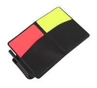 ELAYARD Cartons Jaunes et Épaissis pour Arbitres de Football avec Carnet de Score et Crayon Ensemble pour Volleyball et Autres Sports Outils de Gestion de Match