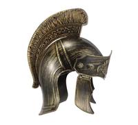 ELAYARD Casque Romain Vintage Doré pour Homme Accessoire de Cosplay Médiéval Chevalier Casque Soldat Antique pour Fête et Halloween