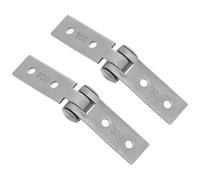 ELAYARD Charnières Pliantes Argenté sans Cadre en Acier Inoxydable 2pcs avec Support Solide et Fonctionnement Fluide pour Fenêtres et Impostes pour Bricolage