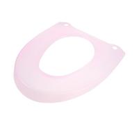 ELAYARD Coussin de Siège de Toilette Rond en Plastique Solide, Housse de Toilette Lavable Réutilisable Rose, Anneau Antidérapant pour Siège de Wc, Adapté Usage Personnel et Familial,