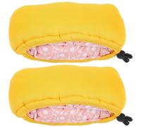 ELAYARD Coussinets Antidérapants pour Béquille sous Aisselle en Coton et Éponge Protection Confortable Jaune Paire pour Accessoires de Canne de Marche Usage Santé et Mobilité