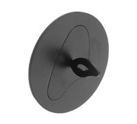 ELAYARD Couvercle Éteignoir Ventilé pour Bougie en Acier Inoxydable Noir, Diffuseur de Chaleur pour Pot à Large Ouverture, Couvercle Anti-poussière pour Bougie Mèche, Accessoire