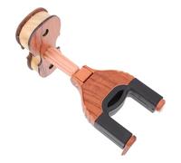 ELAYARD Crochet Mural Automatique pour Violon Alto et Ukulélé Finition Bois Rouge Support Pratique et Sécurisé pour Instruments à Cordes Rangement Mural pour Ukulélé et Violon