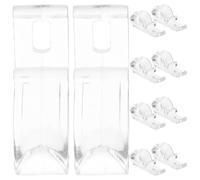 ELAYARD Crochets Guide-Cordon pour Stores Enrouleurs, Lot de 10 Embouts Plastique, Fixation à Vis, Compatible Chaînette à Billes, Souple et Léger, pour Rideaux et Stores de Fenêtre