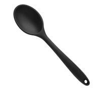 ELAYARD Cuillère Silicone de Cuisine Petite Cuillère de Service Antidérapante Polyvalente pour Cuisson et Pâtisserie Résistante Chaleur et Facile à Nettoyer Ustensile Noir Compact
