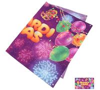 ELAYARD Décor de Carnaval Banderole 180x115 Cm en Tissu Résistant, Toile de Fond Festive pour Fête et Séance Photo, Décor Suspendu Intérieur et Extérieur, Accessoire Décoratif Mardi Gras