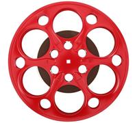 ELAYARD Décoration Murale Vintage en Métal Forme Bobine de Film 16Mm Rouge Ornement Rétro pour Salle Cinéma Bar et Événements Cinématographiques Sculpture Artistique Nostalgique