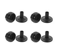 ELAYARD Écrou de Cymbale à Dégagement Rapide Noir en Plastique, Support de Cymbale Robuste et Solide Manchons, pour Kit de Batterie, 1 Set Facile à Installer