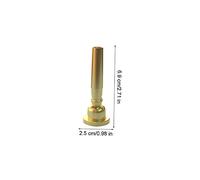ELAYARD Embouchure de Trompette Laiton Accessoire Remplacement Adapté pour Concerts et Fanfares et Pratique pour Musiciens