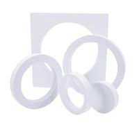 ELAYARD Ensemble D’Accessoires Photo en Mousse Rigide EVA Blanc, Cubes Géométriques Solides pour Fond Photographique Produits Cosmétiques Bijoux, Kit Léger et Résistant à L’Eau pour