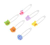 ELAYARD Épingles de Sûreté Lot de 30 Ajustables et Sécurisées en Acier Inoxydable Tête Animale sans Abîmer le Tissu, Accessoire pour Poupon pour Bébé pour Couches