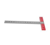 ELAYARD Équerre en T en Alliage D’Aluminium Règle Carrée de Précision Portable Mini Outil Droit pour Architectes et Menuisiers Graduations Claires pour Traçage et Mesure en Travail du