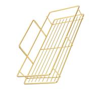 ELAYARD Étagère Murale de Rangement sans Perçage en Fer Doré Grosse Taille Organisateur de Salle de Bain Cuisine Étagère Suspendue Multifonction Placard Support Mural Robuste et