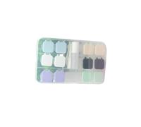 ELAYARD Étui à Lentilles De Contact 6 Pièces Mixte, Boîte De Rangement Compacte Fermeture à Clip, Matériau Solide, Voyage Et Usage Quotidien pour Lentilles Souples Et Rigides