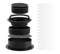 ELAYARD Fabricant de Hamburgers Presse à Viande, Moule et 50 Feuilles de Papier Sulfurisé, Outil Confortable pour Galettes Rayées, pour Restaurants et Hôtels