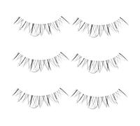 ELAYARD Faux Cils Manga Naturels avec Perles Effet Recourbé Intégral pour Cosplay Fêtes Performances Cils Synthétiques Doux et Décorés