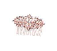 ELAYARD Femmes Chapeaux Peigne De Mariée Queue De Cheval Bijoux Mariage Paillettes De Cheveux Strass Titulaire Décoratif Barrette Gemmes De Cheveux Scintillant Charmes Rose Pince Cheveux