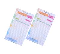 ELAYARD feuilles de budget familial 6 perforations 28 feuilles recharge papier, format A6 pour suivi mensuel, usage bureau et scolaire