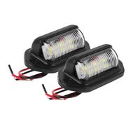 ELAYARD Feux de Position Latéraux LED 12-24V 2 Pièces pour Camion et Remorque Éclairage Plaque Immatriculation Boîtier Noir Sécurité Éclairage Constant