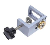 ELAYARD Gabarit de Perçage 8 MM pour Charnières Invisibles D’Armoires Kit de Chevillage Auto-Centreur en Métal Solide Outil de Positionnement Précis pour Travail du Bois et Bricolage