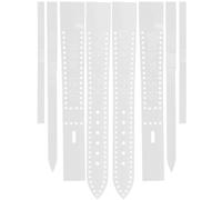 ELAYARD Gabarit pour bracelet de montre en acrylique transparent 8 pièces Modèle 18-16 Pratique pour atelier de maroquinerie DIY pour femmes et hommes