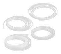 ELAYARD Gaine Thermorétractable Transparente 4 Rouleaux 5Mm 6Mm 7Mm 12Mm 3M Chacun pour Branches de Lunettes Protection Antidérapante et Tube de Protection Lunettes à Oreilles Accessoires