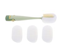 ELAYARD Goupillon à Long Manche en Éponge pour Nettoyage Bouteilles D’eau et Biberons, Lot de 3 Set de Pièces Couleur Vert Foncé, Brosse Multifonction pour Tasses, Gobelets et Ustensiles