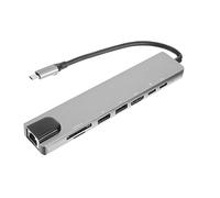 ELAYARD Hub USB Multifonction Adaptateur USB pour Ordinateur Portable avec Ports Haute Vitesse Compact Et Léger pour Charge Et Transfert De Données Compatible avec Les Dispositifs