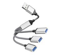 ELAYARD Hub USB Voies Répartiteur De Câble USB Rallonge Adaptateur à Ports pour Ordinateur Portable Connecteur De Périphériques