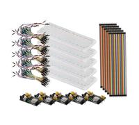 ELAYARD Kit Breadboard DIY Points avec Module Alimentation et Fils Jumper pour Projets Électroniques et Bricolage