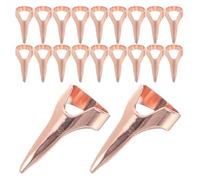 ELAYARD Kit de 20pcs Anneaux en Métal pour Séparation Précise des Cheveux, Outil Polyvalent pour Tressage et Coiffure, pour Cosplay et Fêtes