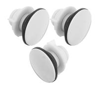 ELAYARD Kit de Fixation pour Réservoir de Toilettes 3 Pièces, Boulons en Plastique 4 Points Filetés, Joint Étanche pour Réparation Wc, Accessoires Réparation Salle de Bain, Fixation Siège